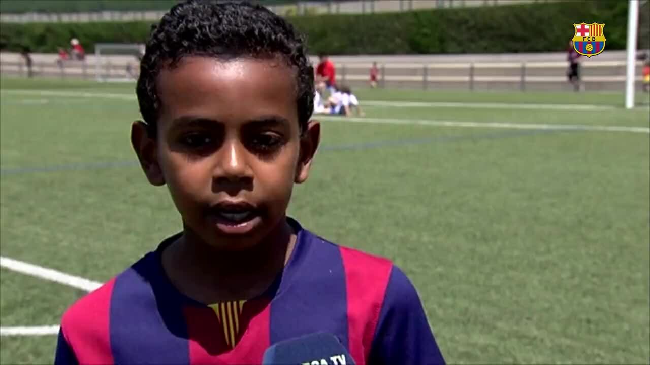 Lamine Yamal thời còn ở các đội trẻ Barca